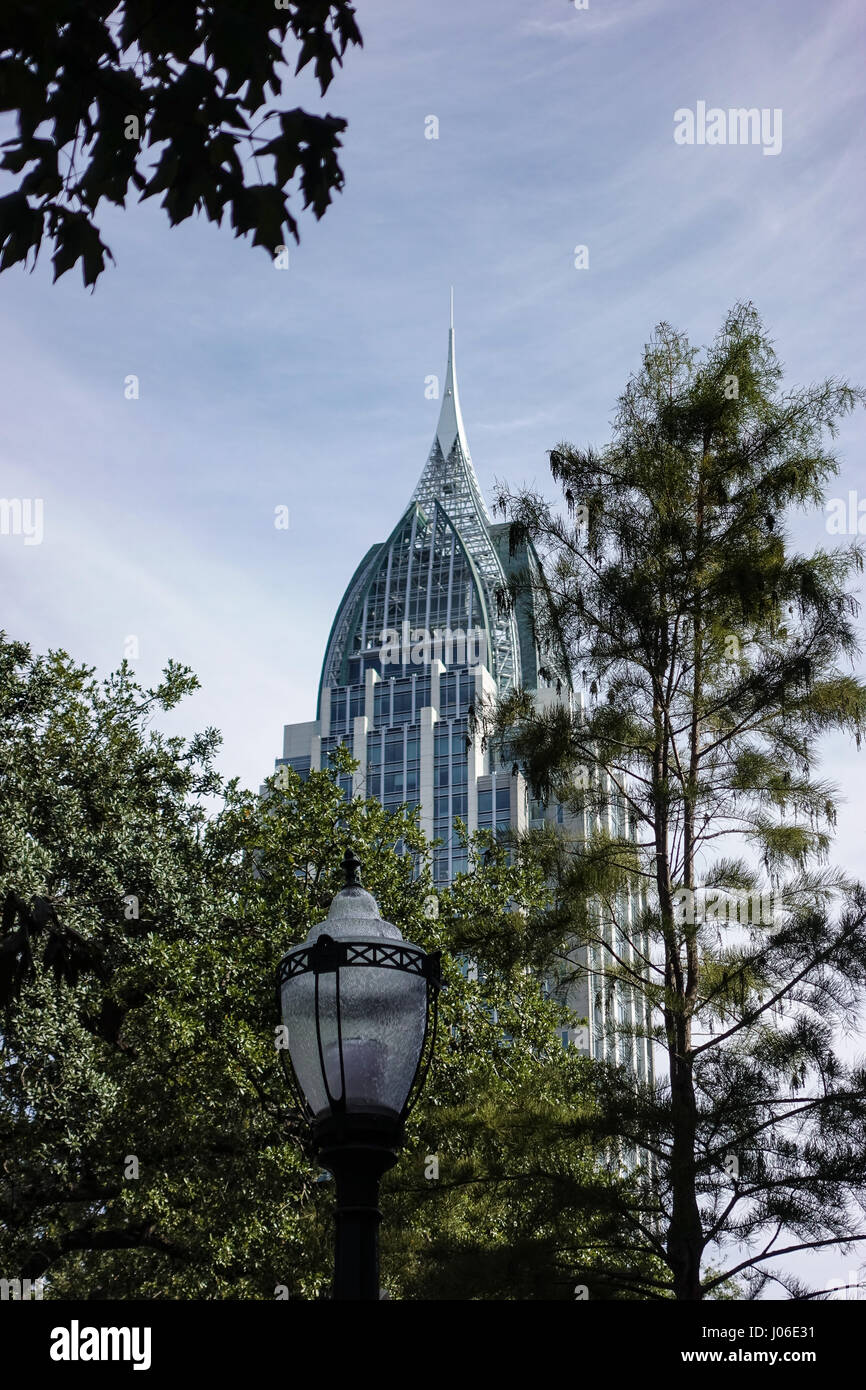 La battaglia di RSA casa torre in Mobile è il più alto edificio in Alabama Foto Stock