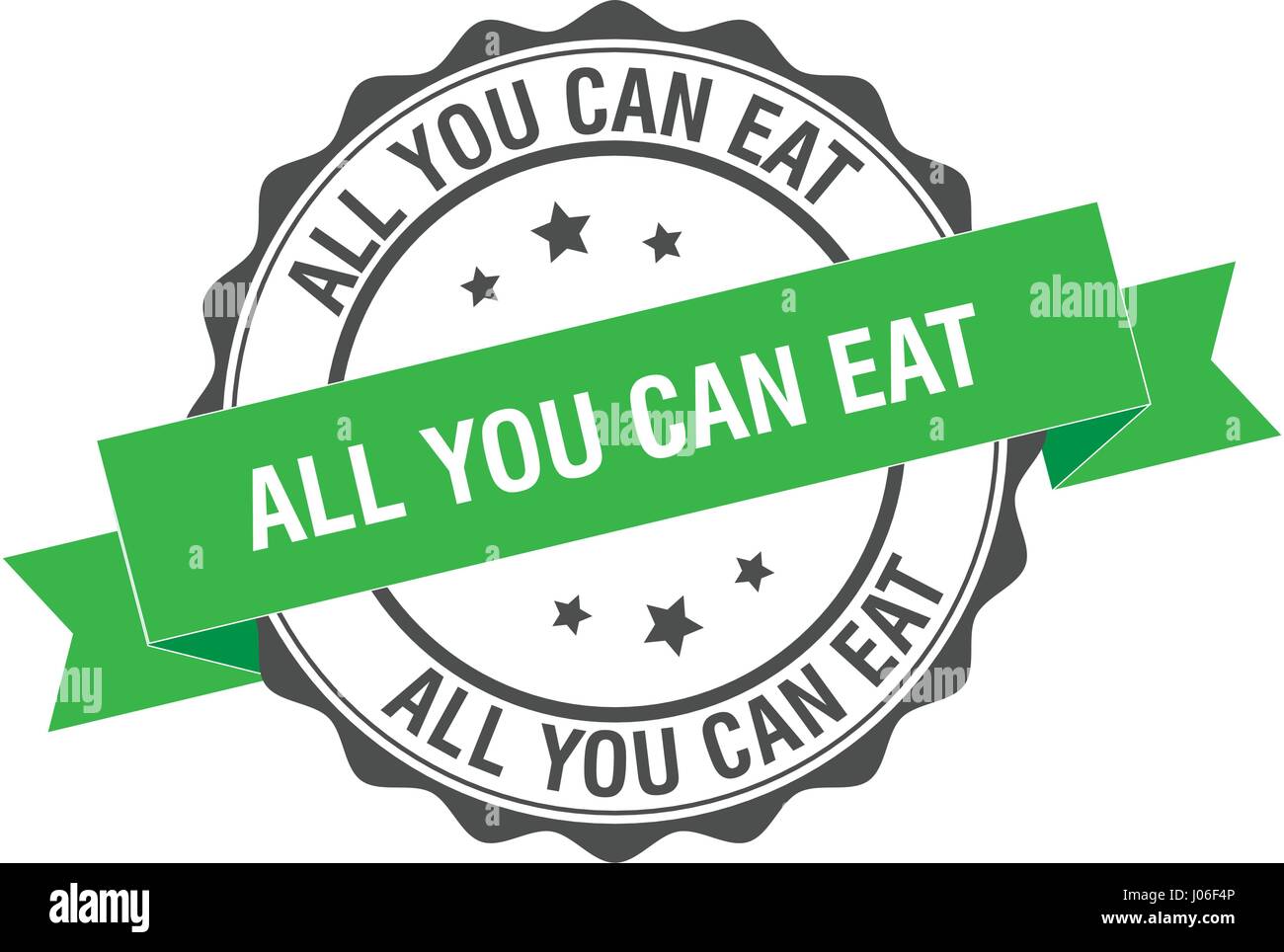 Tutto quello che potete mangiare illustrazione del timbro Illustrazione Vettoriale