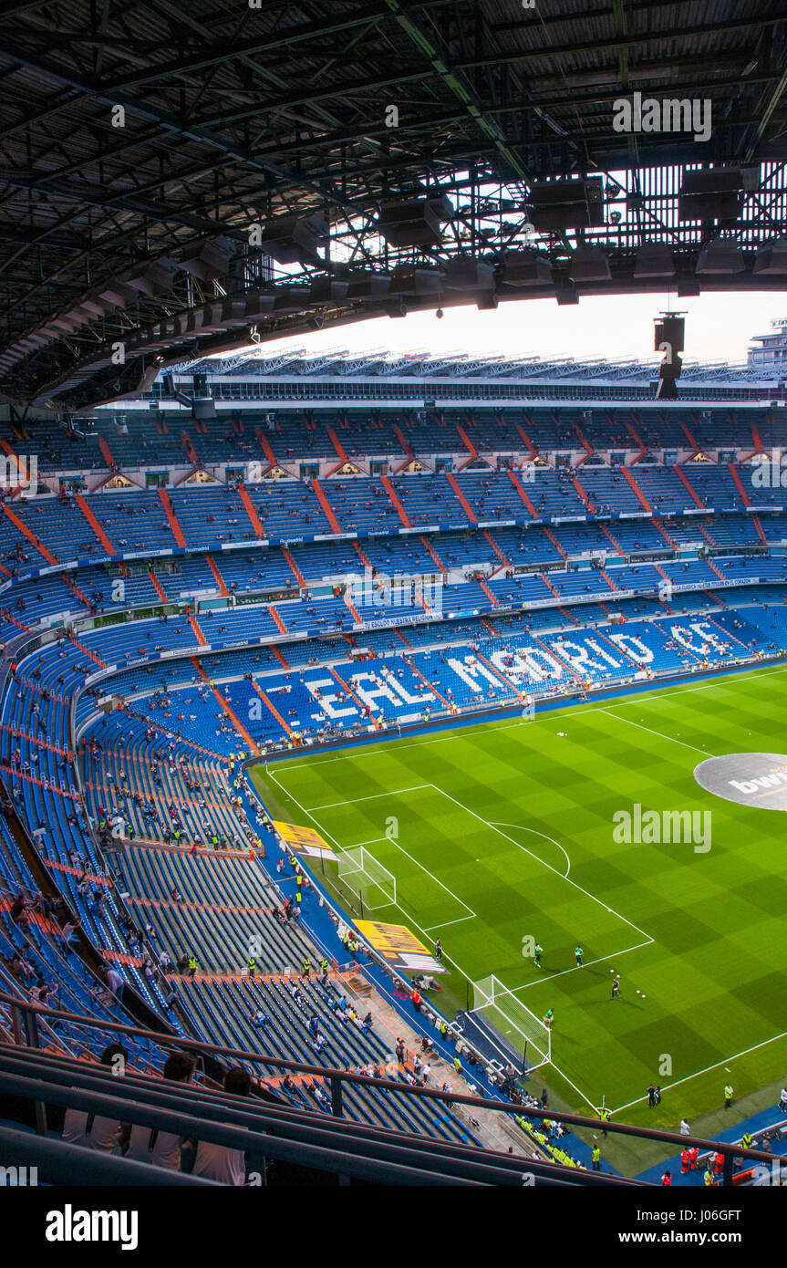 Stadio Santiago Bernabeu. Madrid, Spagna. Foto Stock