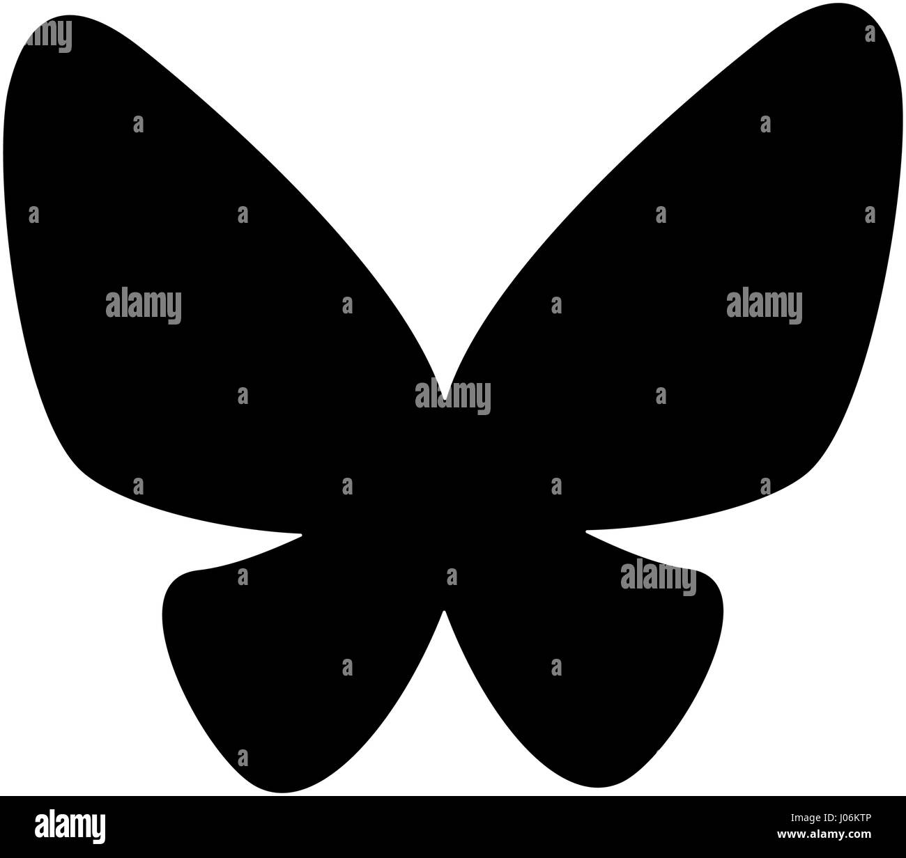 Carino butterfly icona isolato illustrazione vettoriale design Illustrazione Vettoriale