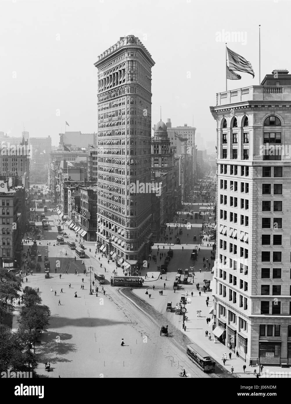 Flatiron Building, New York New York, Stati Uniti d'America, Detroit Publishing Company, 1908 Foto Stock