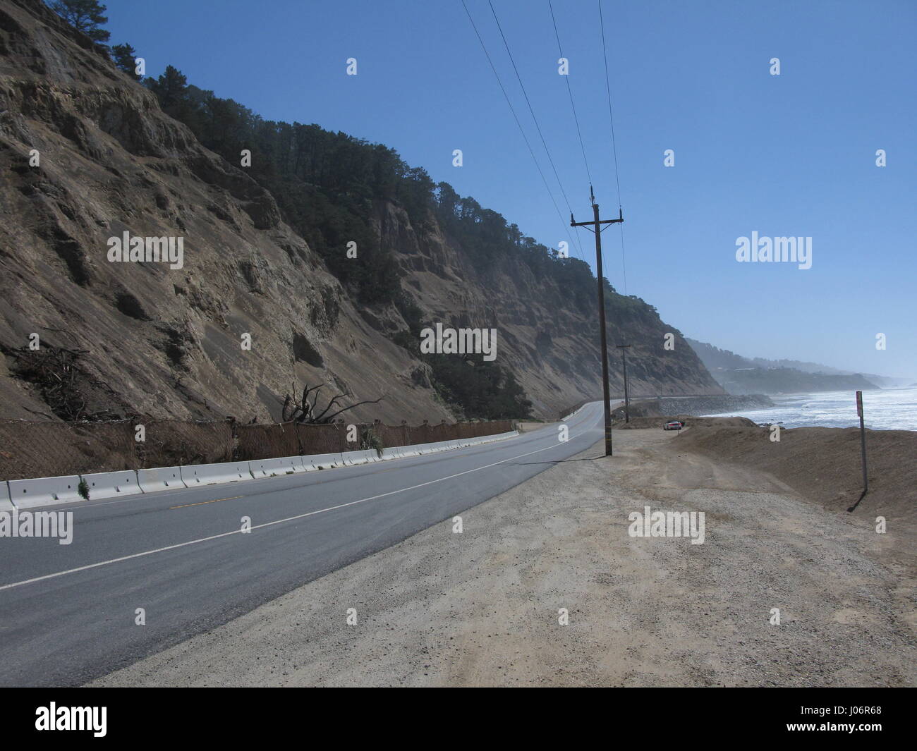 Cabrillo Highway & Beach, California Foto Stock