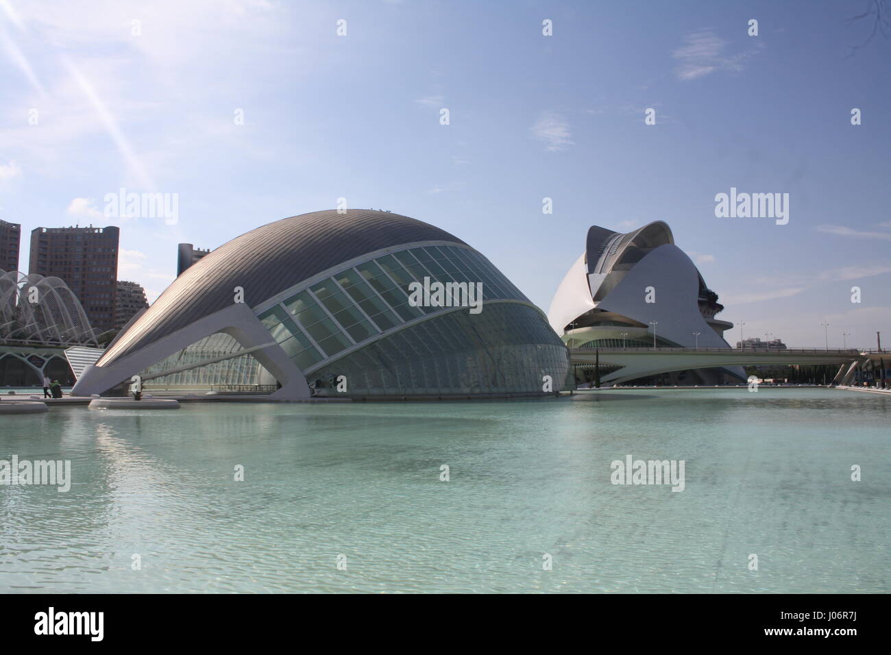 Città delle Arti e delle Scienze di Valencia, Spagna Foto Stock