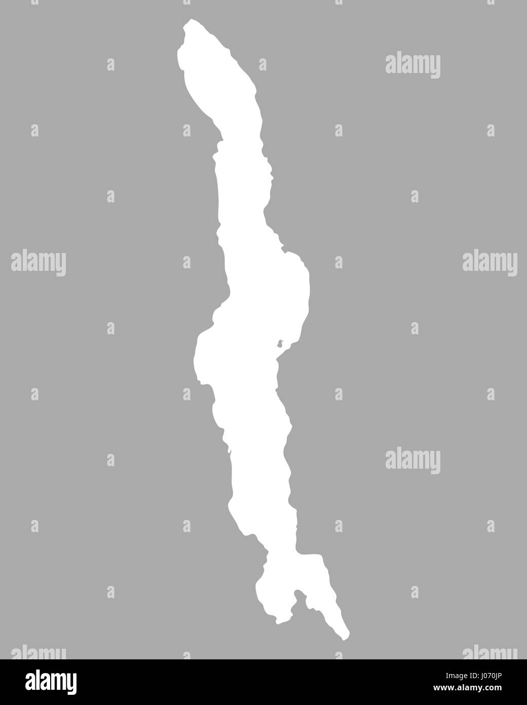 Mappa del Lago Malawi Foto stock - Alamy