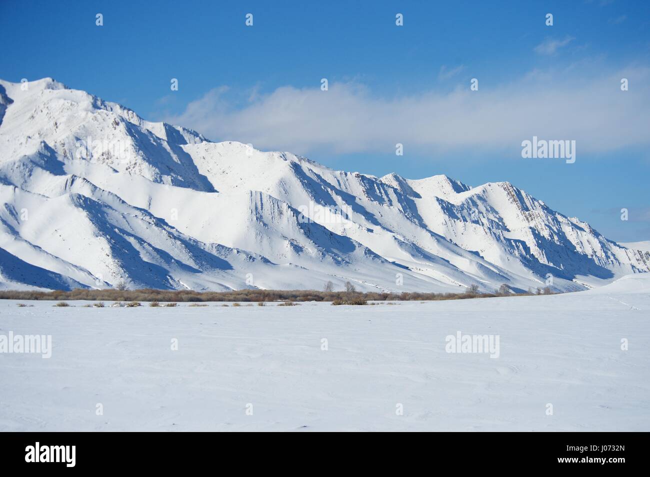 Il pittoresco paesaggio della Mongolia Foto Stock