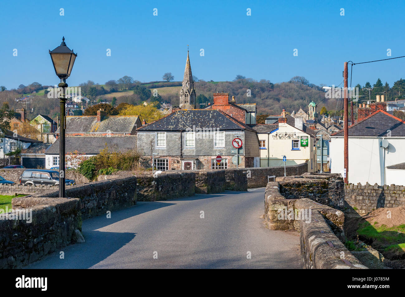 La storica città di Lostwithiel in Cornovaglia, Inghilterra, Regno Unito> Foto Stock