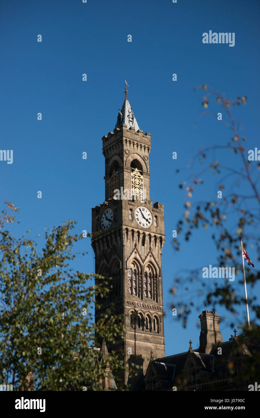 Bradford City Hall, Centenary Square, Bradford, West Yorkshire Foto Stock