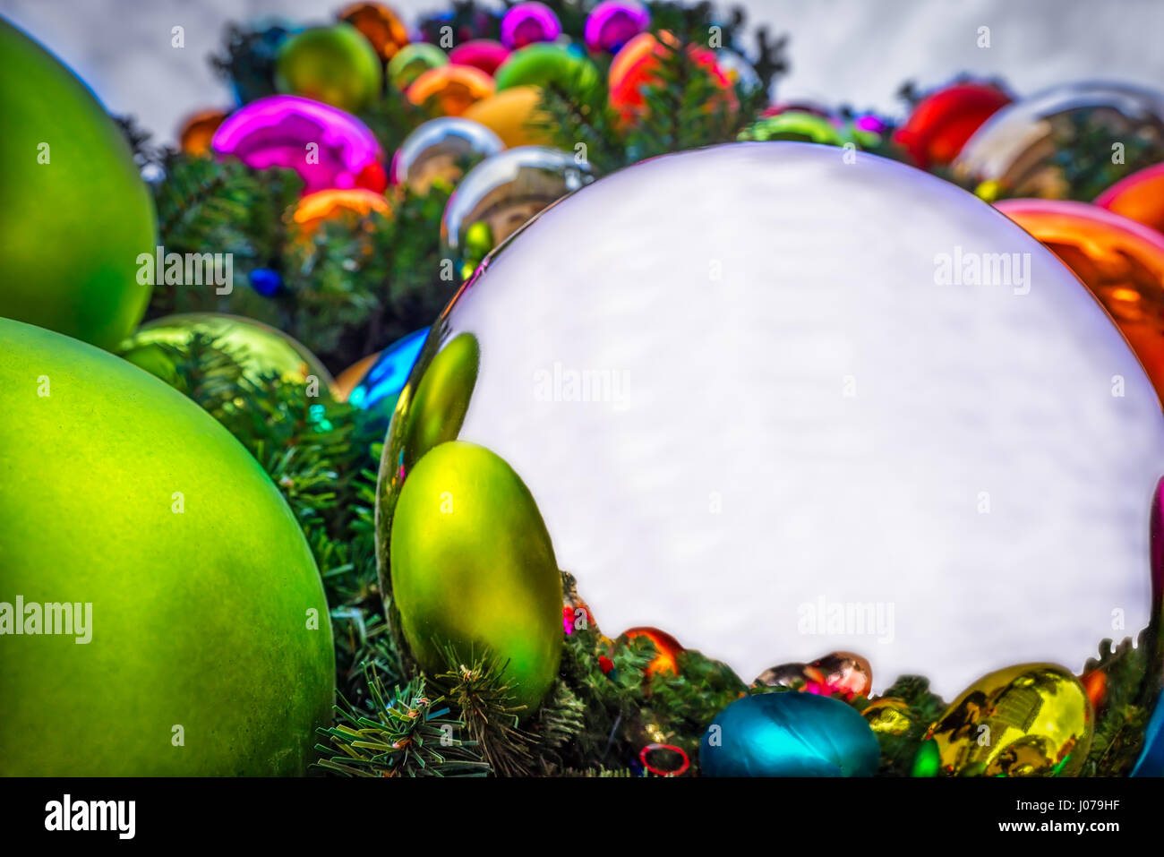 Un albero di Natale in El Paso Texas. Foto Stock