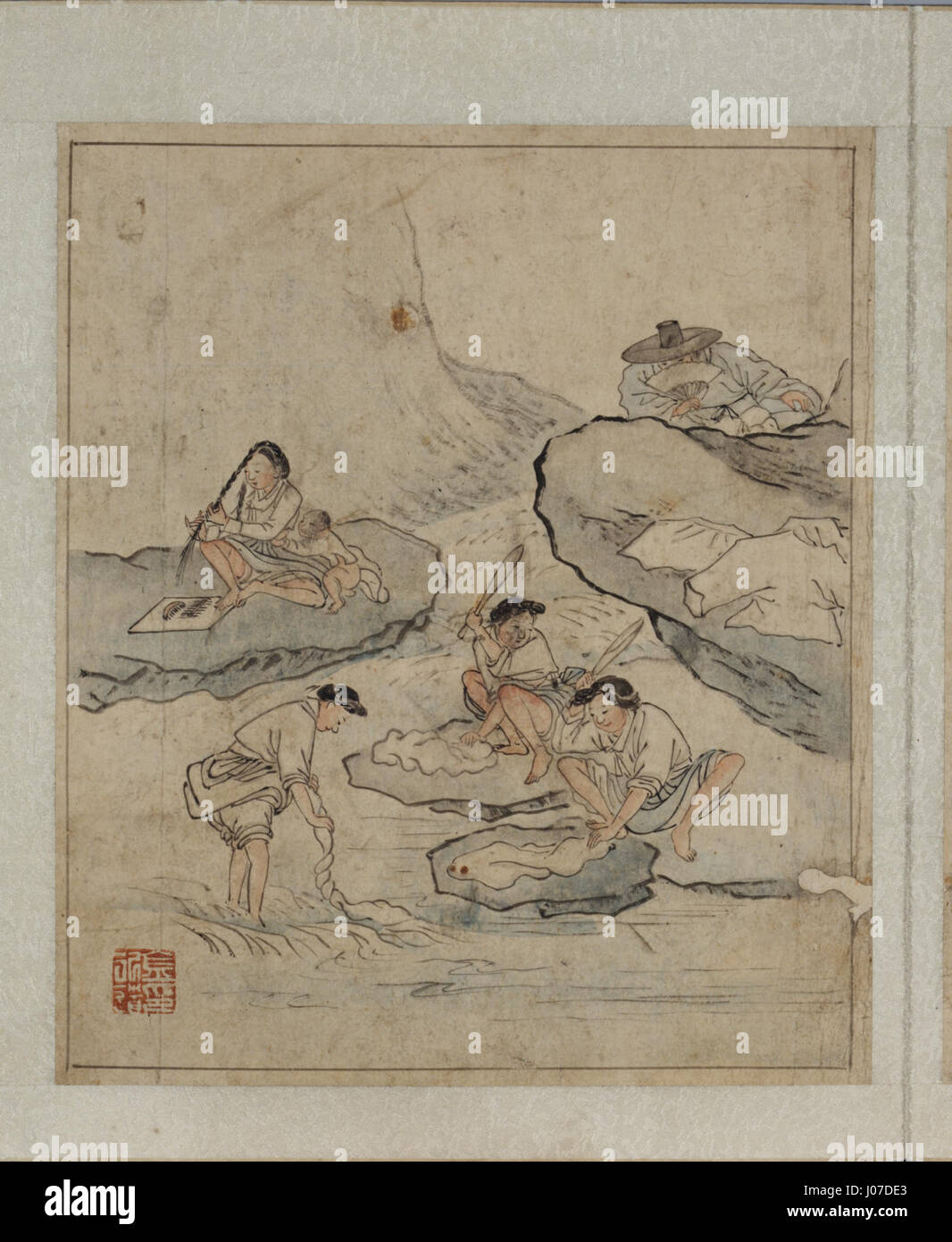 Questa immagine presenta un'opera d'arte il cui titolo e oggetto non sono stati identificati. È contrassegnato da un codice piuttosto che da un nome tradizionale, suggerendo che potrebbe appartenere a un catalogo specifico o a una raccolta di archivio. L'origine del pezzo e il contesto storico non sono chiari. Foto Stock