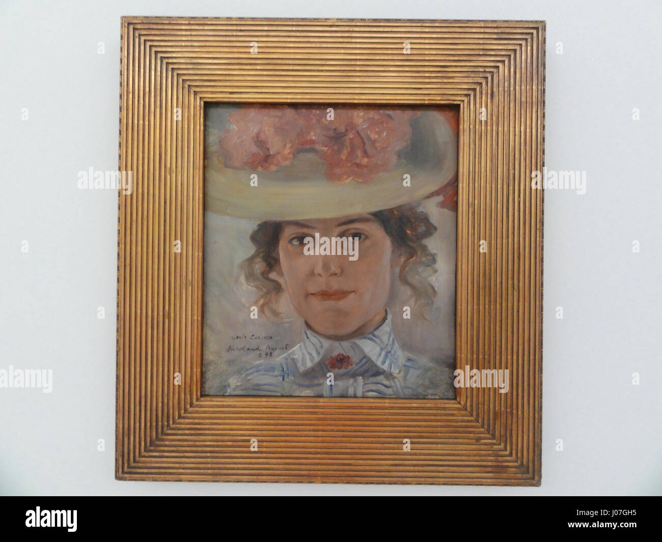 La fotografia scattata il 28 giugno 2013 al Lenbachhaus di Monaco mostra una vista degli interni del museo. L'immagine cattura il design architettonico moderno del museo, mescolando elementi classici e contemporanei. Foto Stock