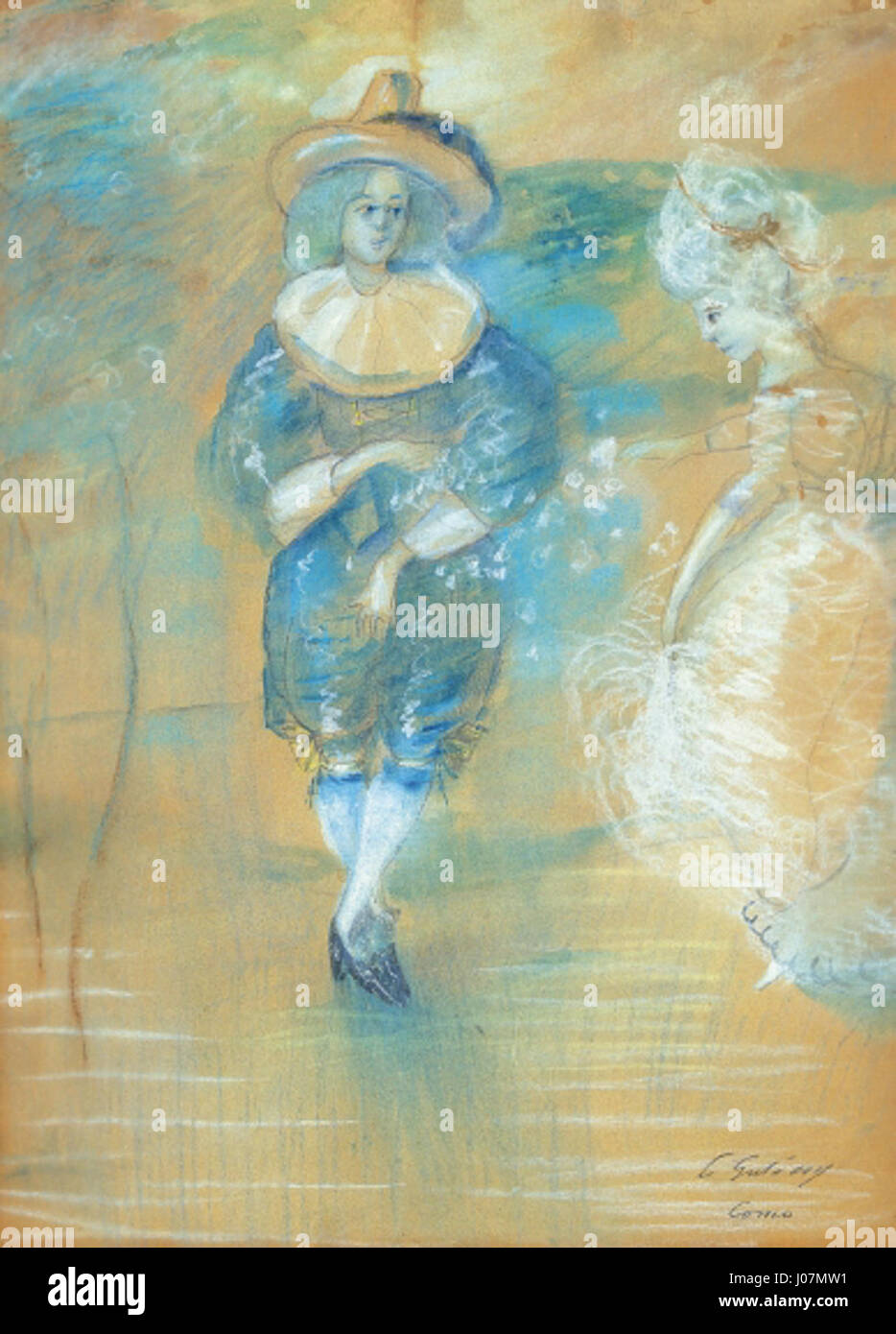 Questo pezzo, «Gul csy Minuet», composto intorno al 1909, rappresenta un'opera musicale, probabilmente uno stile minuetto, che riflette le tendenze della composizione musicale dei primi anni del XX secolo. Il pezzo potrebbe essere stato influenzato dalla musica classica contemporanea. Foto Stock