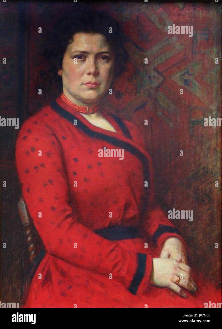 Bronislava Herbenov (1861-1942) è stata un'artista ceca nota per le sue opere figurative. La sua arte esplorò temi di identità, genere ed espressione personale nel contesto dell'Europa del XIX e XX secolo. Foto Stock