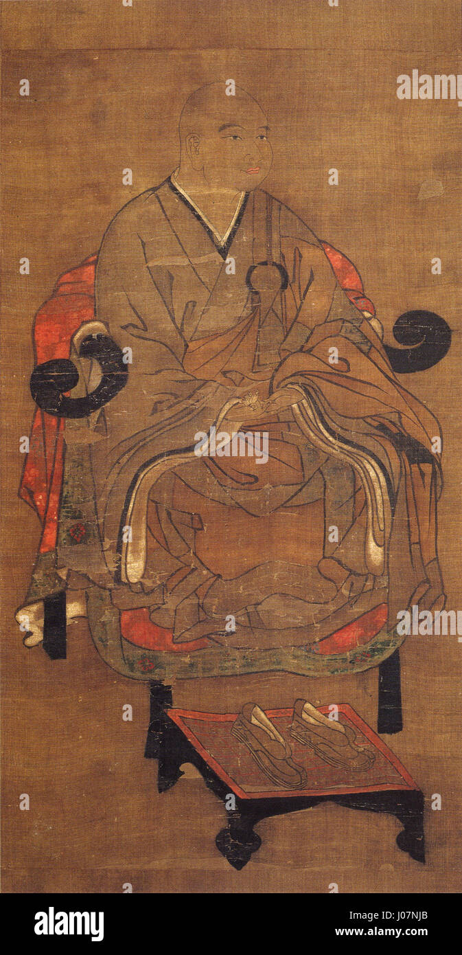 Hojo Tokimune (1251–1284) fu un importante leader dello shogunato durante il periodo Kamakura del Giappone. È noto per la sua leadership durante le invasioni mongole, il suo consolidamento del potere e il suo ruolo nella stabilizzazione della reggenza Hojo nel Giappone feudale. Foto Stock