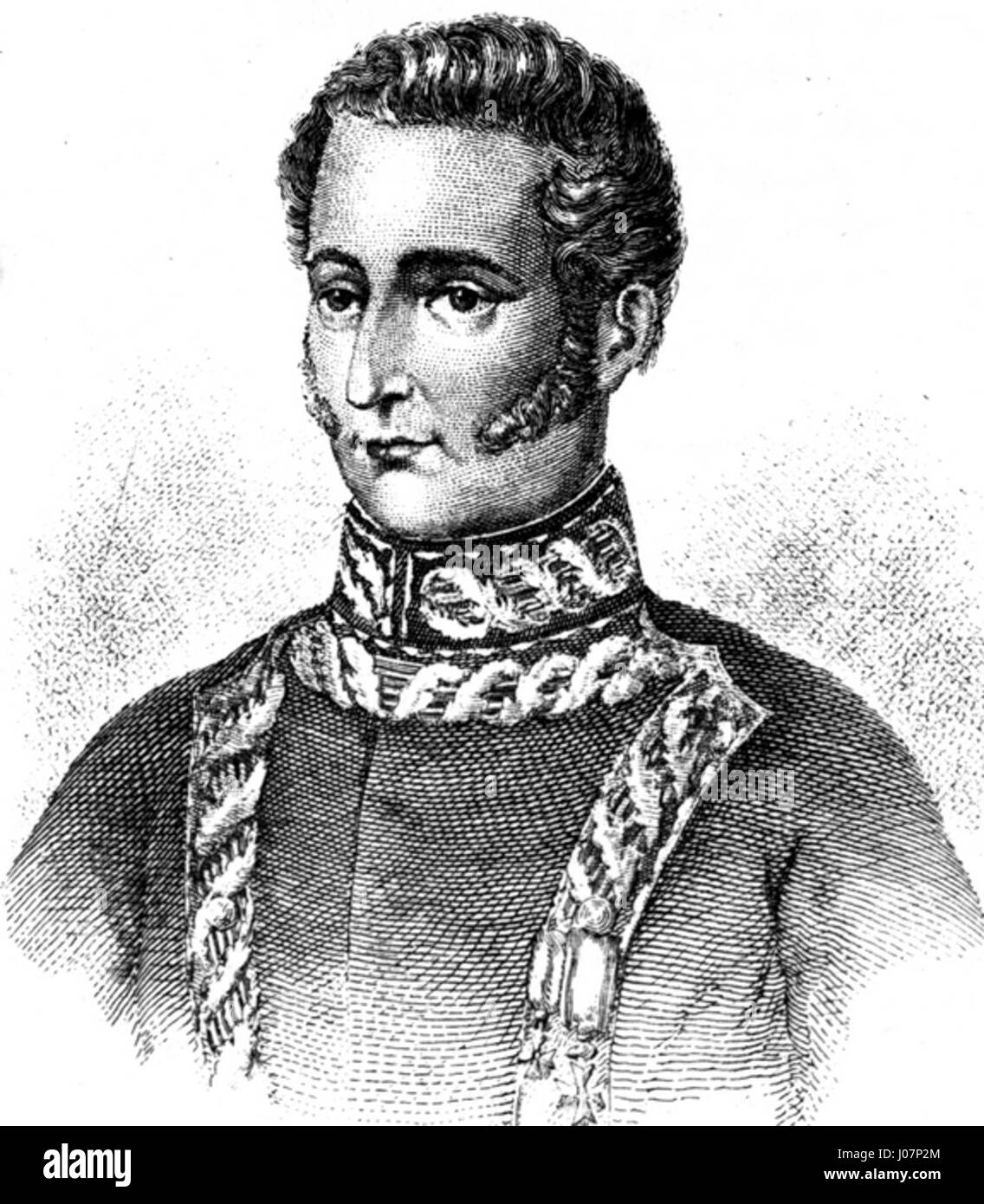 José Bernardo de Tagle fu una figura notevole nella storia peruviana, probabilmente coinvolta nella politica o nella vita pubblica. Potrebbe aver avuto un'influenza significativa durante il suo tempo, contribuendo al paesaggio culturale o governativo del Perù. Foto Stock