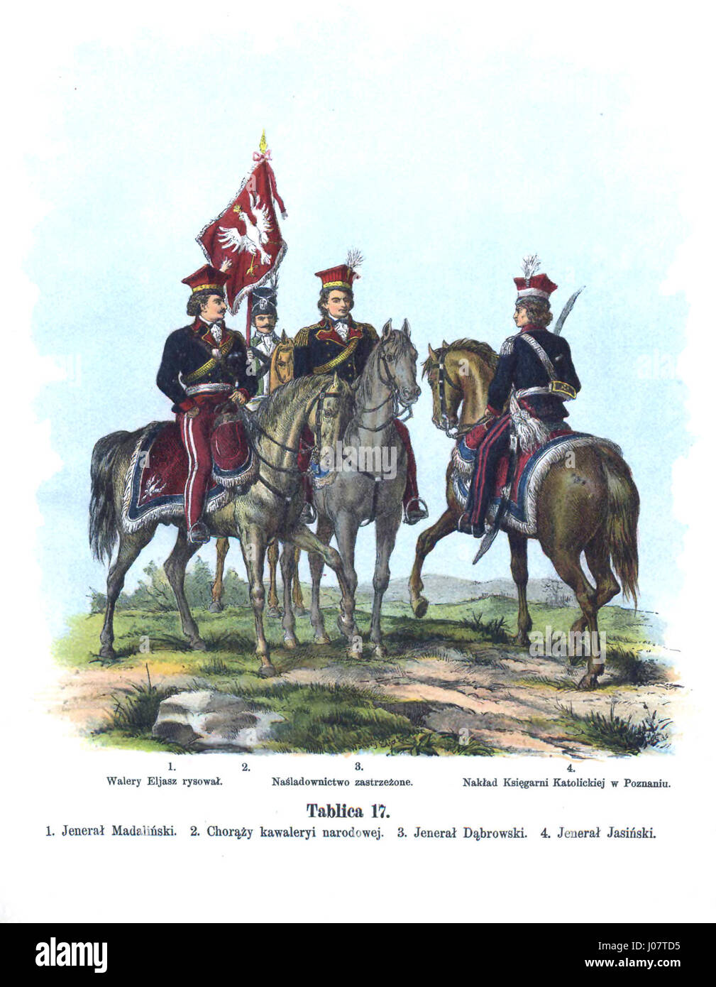 L'esercito polacco durante la rivolta di Kościuszko, un significativo conflitto militare nella storia polacca, è raffigurato in questa rappresentazione storica. Il dipinto enfatizza la lotta per l'indipendenza polacca e il coinvolgimento di figure chiave nel XVIII secolo. Foto Stock