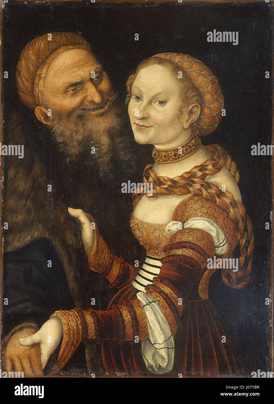 Lucas Cranach d. u00c4. 010' si riferisce a un'opera di Lucas Cranach il Vecchio, un pittore rinascimentale tedesco noto per i suoi ritratti e scene mitologiche. Foto Stock