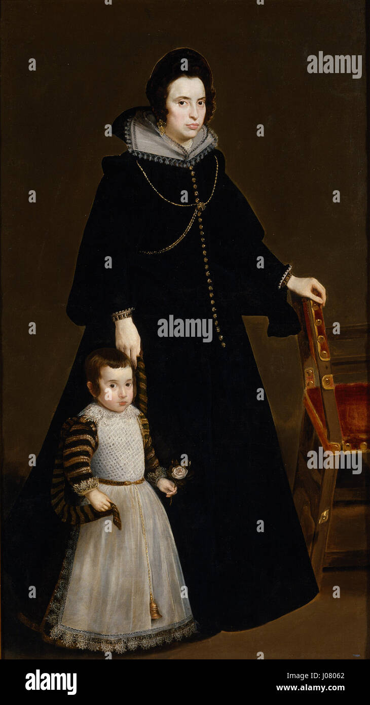 Il *056* di Diego Velázquez è un'opera meno conosciuta del maestro barocco spagnolo, che mostra il suo talento per la ritrattistica realistica e la sua capacità di catturare complesse emozioni umane e dettagli realistici. Foto Stock