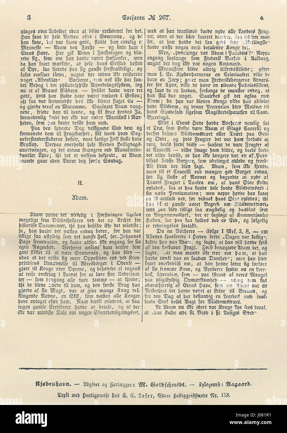 Il titolo "Till"g til Corsaren 26" si riferisce probabilmente a una pubblicazione, evento o opera d'arte specifica che coinvolge "Corsaren", un riferimento storico o un'opera, sebbene siano necessari ulteriori chiarimenti. Foto Stock