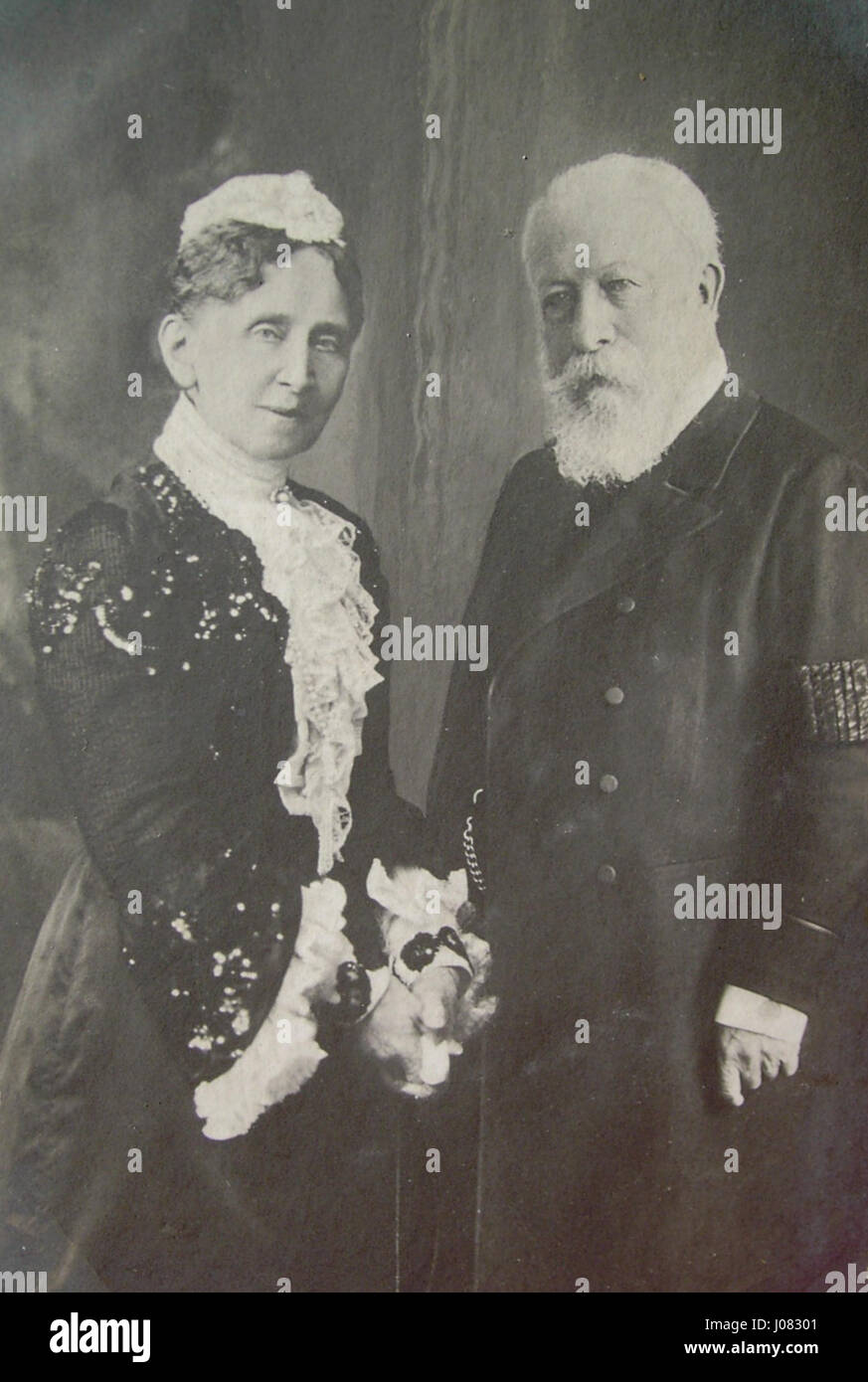 "Friedrich i und Luise" di Kuntzemüller raffigura un ritratto storico del re Federico i di Prussia e di sua moglie, la regina Luisa. L'opera d'arte mette in evidenza il rapporto della coppia reale e il loro significato nella storia europea. Foto Stock