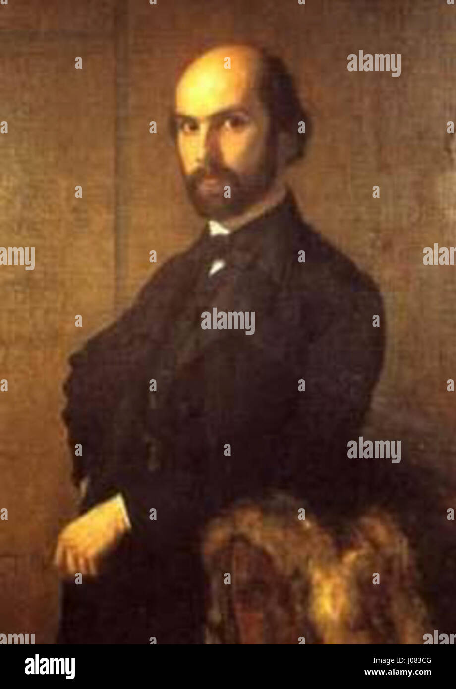 Il ritratto di Johann Jacob Bernoulli di Ernst Stückelberg è un classico dipinto del XVIII secolo che cattura la somiglianza del matematico, mostrando sia la sua statura intellettuale che l'abile tecnica dell'artista. Foto Stock