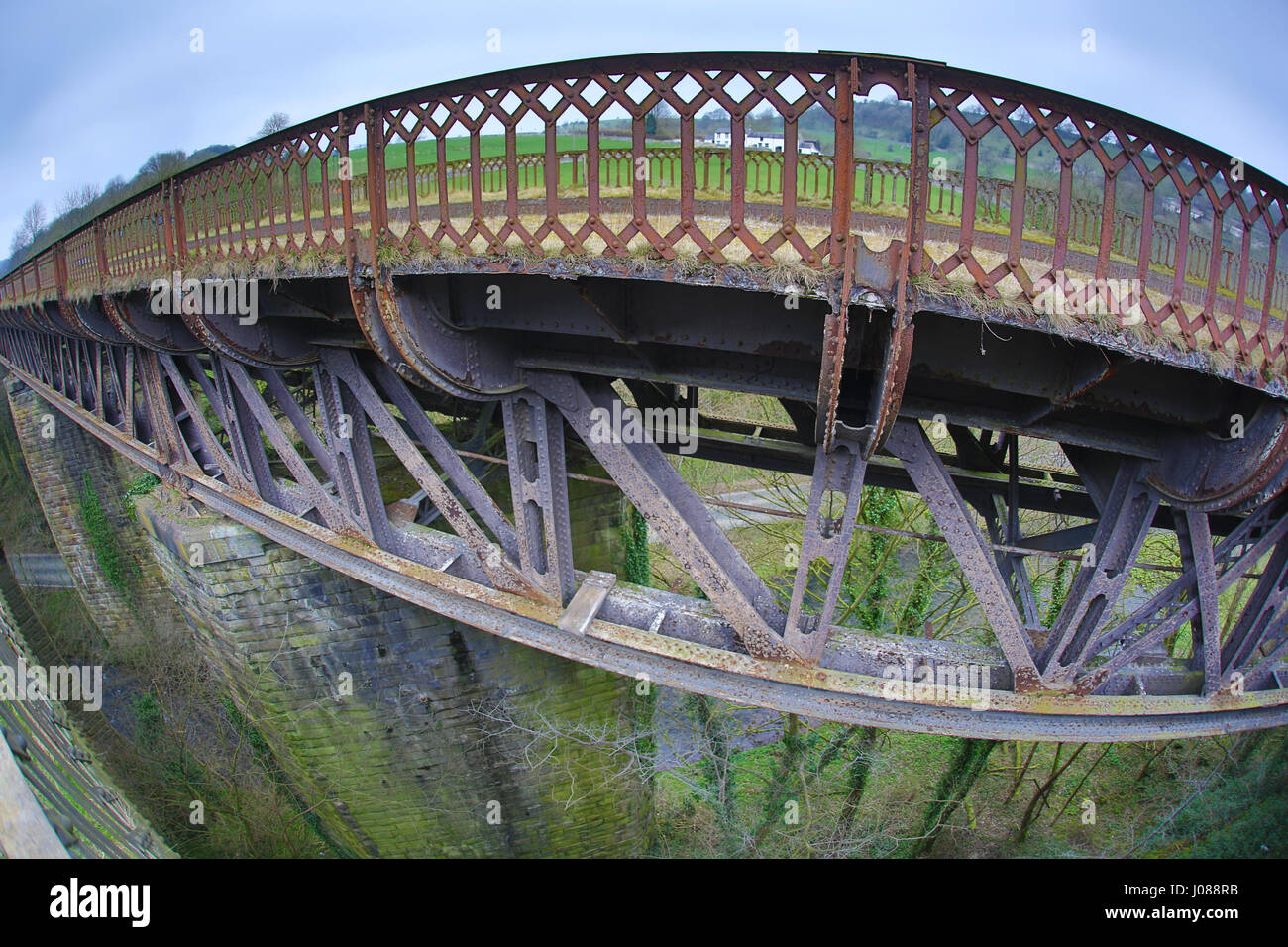 Millers Dale viadotto Foto Stock