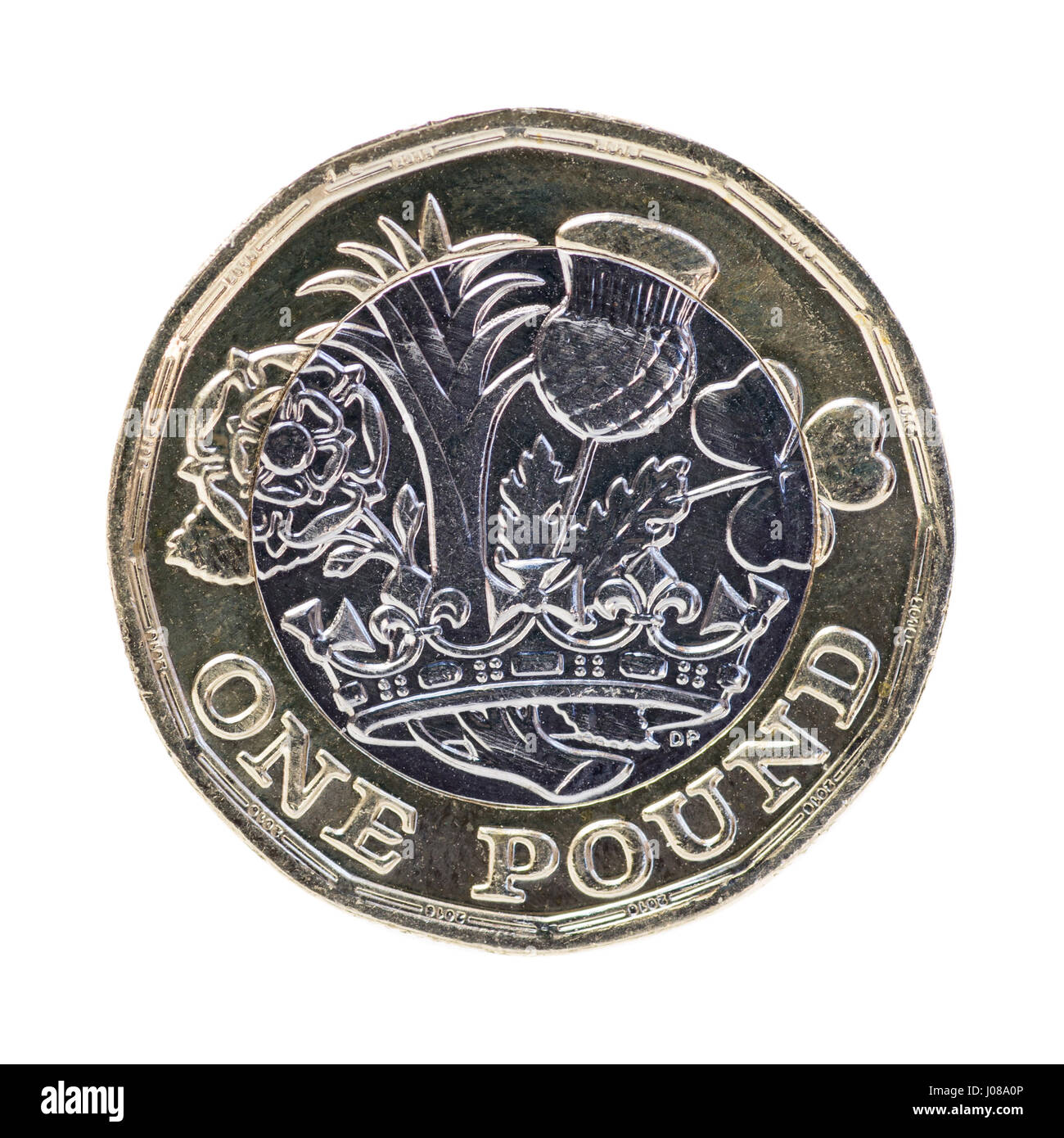 British una libbra di moneta, nuova versione 2017 Foto Stock