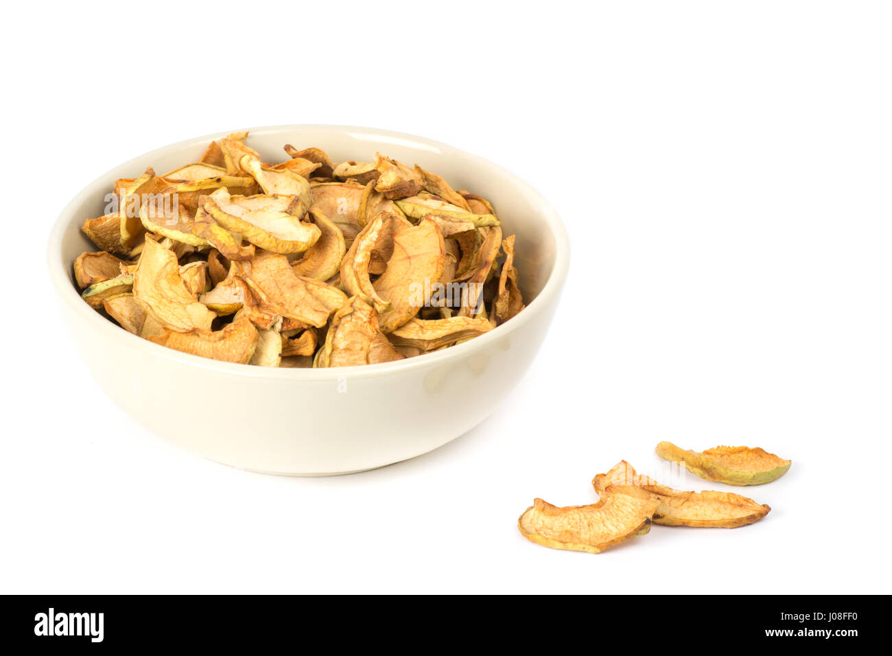 Secche mele closeup .le scorte per l'inverno Foto Stock