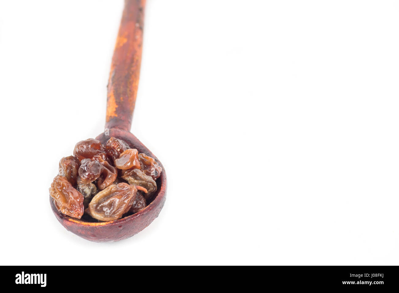 Uva essiccata closeup .le scorte per l'inverno Foto Stock