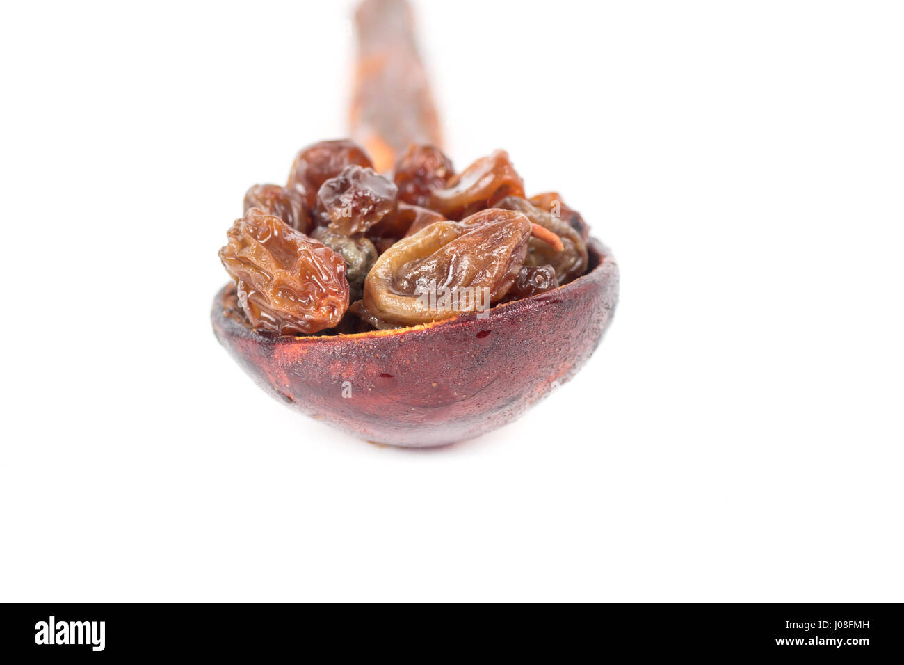 Uva essiccata closeup .le scorte per l'inverno Foto Stock