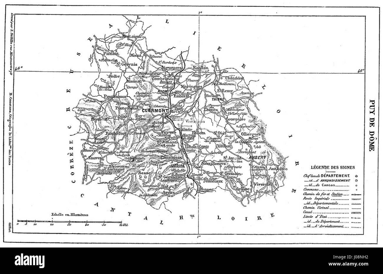 "Géographie Illustrée de la France et de ses colonies" è un'illustrazione geografica del XIX secolo che mette in risalto la Francia e il suo impero coloniale. L'immagine rappresenta la portata globale della Francia e le sue varie colonie durante il periodo. Foto Stock