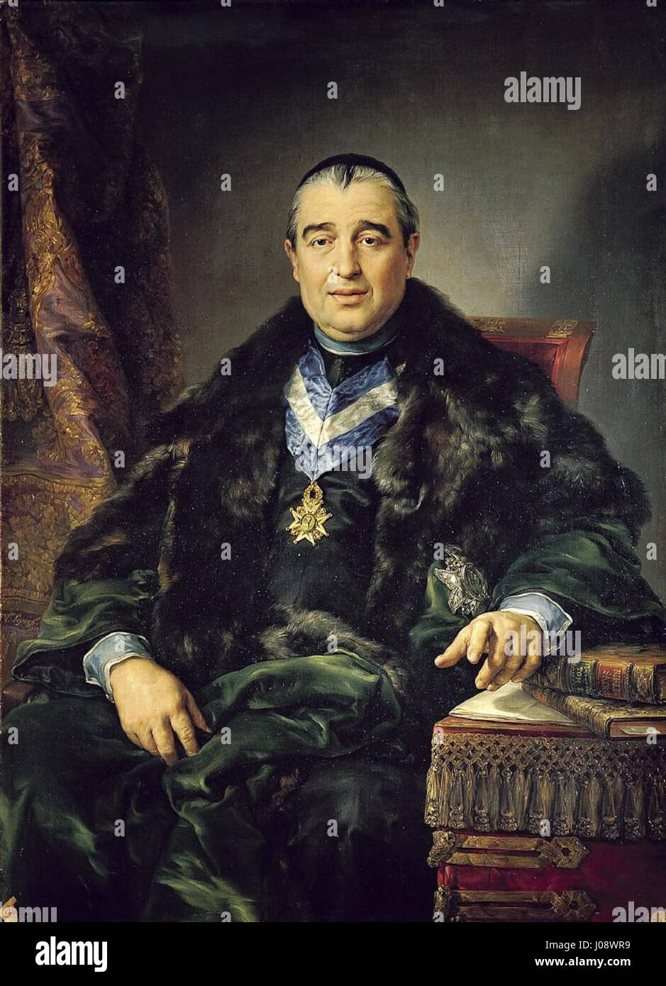 Retrato del canónigo Manuel Fernández Varela (Vicente López) Foto Stock