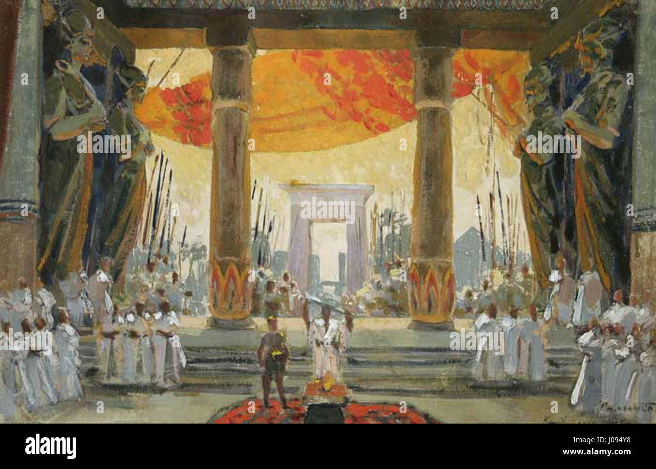 Konstantin Korovin Bühnenbild Salambo 1910 Foto Stock