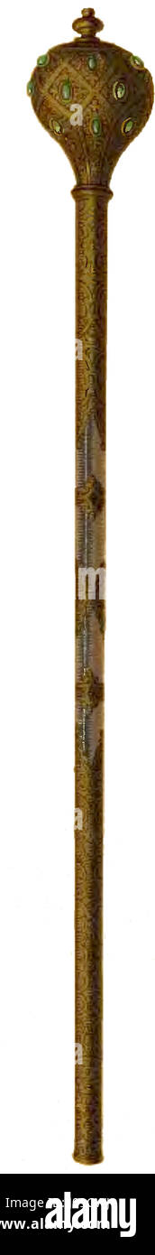 La Bulawa di Stanisław Jan Jabłonowski è una mazza cerimoniale che simboleggia lo status militare e nobile nella cultura polacca. Rappresenta l'autorità e la leadership, spesso esercitate da alti funzionari. Foto Stock