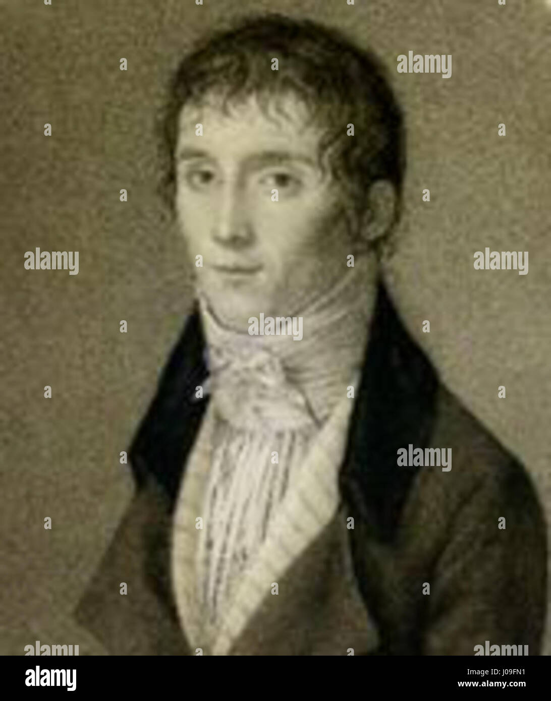 Joseph Nicéphore Niépce è stato un inventore francese, noto per aver creato la prima immagine fotografica permanente nel 1826. La sua invenzione segnò l'inizio della fotografia come mezzo per la registrazione visiva e l'arte. Foto Stock