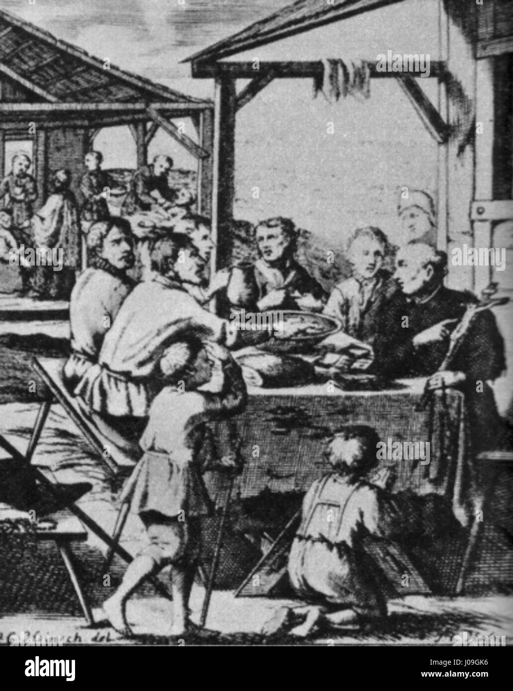 Questa opera intitolata "Mision ri obracejej na katolickou víru" ritrae la conversione religiosa al cattolicesimo. Il pezzo esplora il tema dell'influenza religiosa e del processo di conversione, offrendo una visione della storia spirituale della regione. Foto Stock Questa opera intitolata "Mision ri obracejej na katolickou víru" ritrae la conversione religiosa al cattolicesimo. Il pezzo esplora il tema dell'influenza religiosa e del processo di conversione, offrendo una visione della storia spirituale della regione. Foto Stock