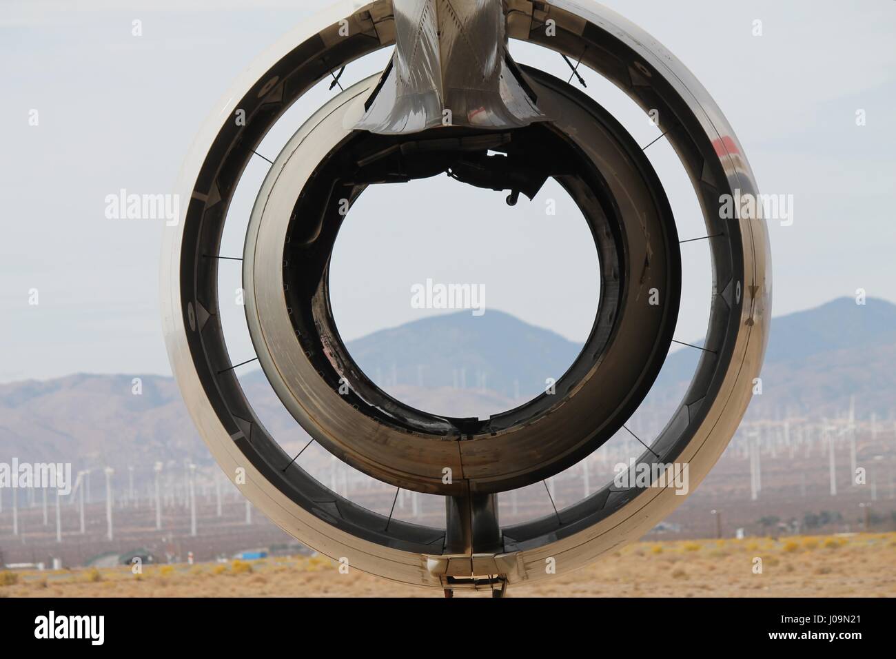 747 Jumbo Jet motore aereo Foto Stock