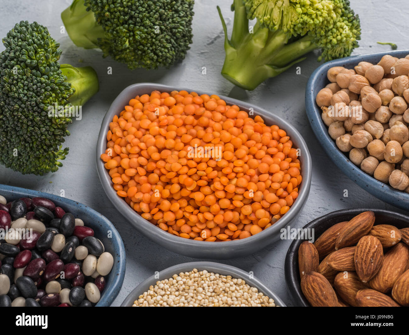 Vegano concetto di proteina Foto Stock