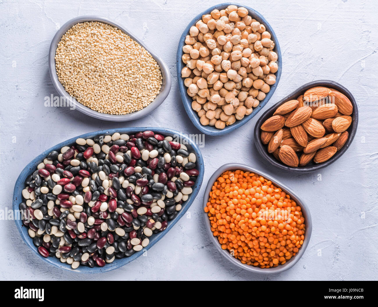 Vegano concetto di proteina Foto Stock