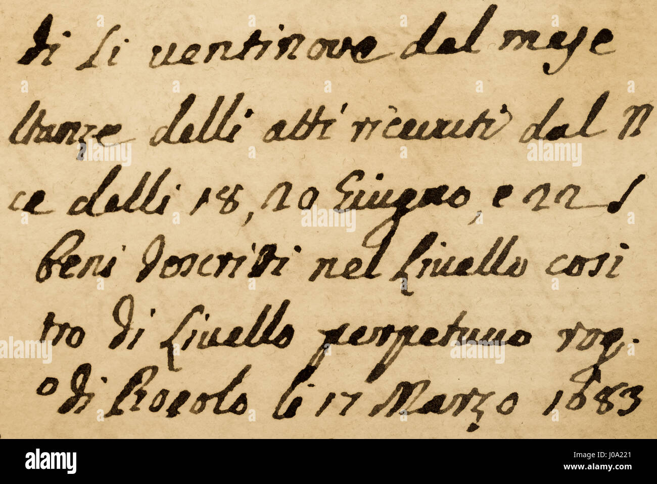 Vintage lettera della grafia retrò stile vintage Foto Stock