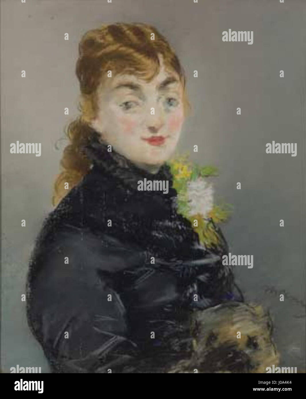 Édouard Manet - Méry Laurent au carlin Foto Stock