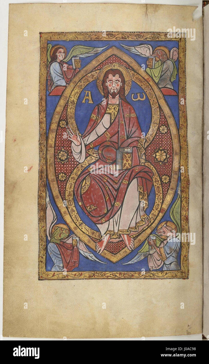 Sacramentaire de Saint-Étienne de Limoges - Cristo en gloire f58v Foto Stock