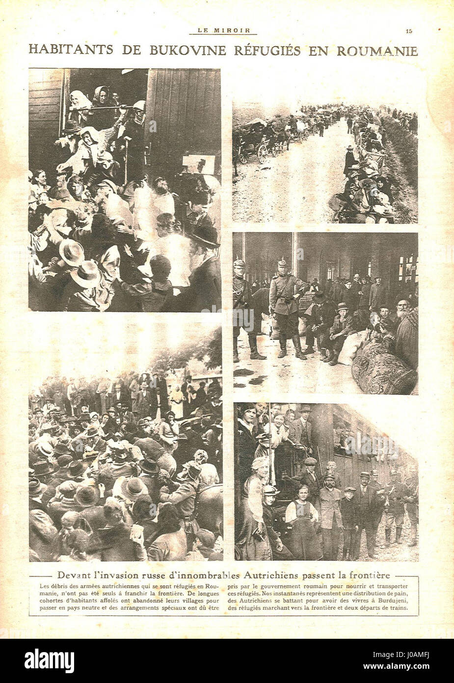 *Le Miroir* è una rivista francese, e il numero 141 (pagina 14) presenterebbe un articolo o un'illustrazione di quella edizione. Il giornale è noto per le discussioni culturali, l'arte e gli argomenti politici del suo tempo. Foto Stock