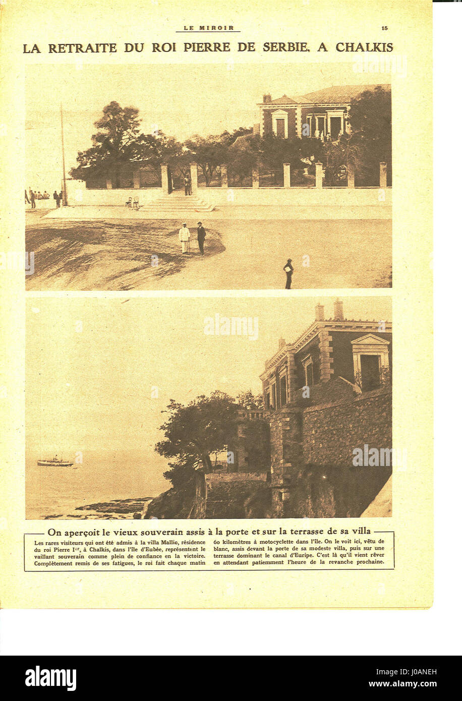 «Le Miroir, nø144» è una rivista letteraria e artistica francese dei primi anni del XX secolo. Il numero presenta contributi di artisti e scrittori contemporanei, che riflettono la scena culturale di quel periodo. Foto Stock