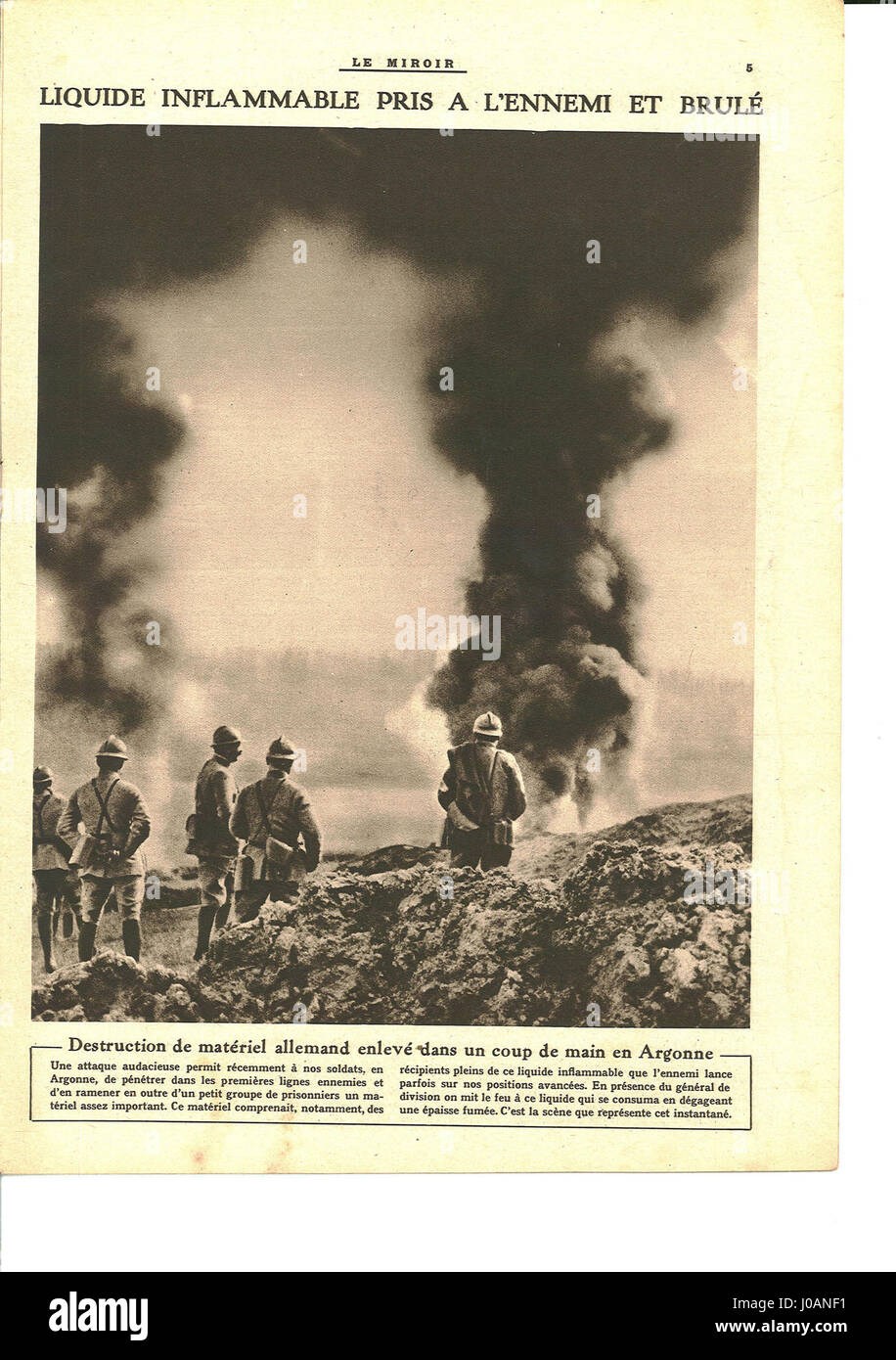 Le Miroir, '126' è una pubblicazione dei primi anni del XX secolo che discute vari temi dell'arte e della letteratura. Questo numero, in particolare a pagina 5, esplora le tendenze artistiche e mette in mostra opere di artisti contemporanei dell'epoca. Foto Stock