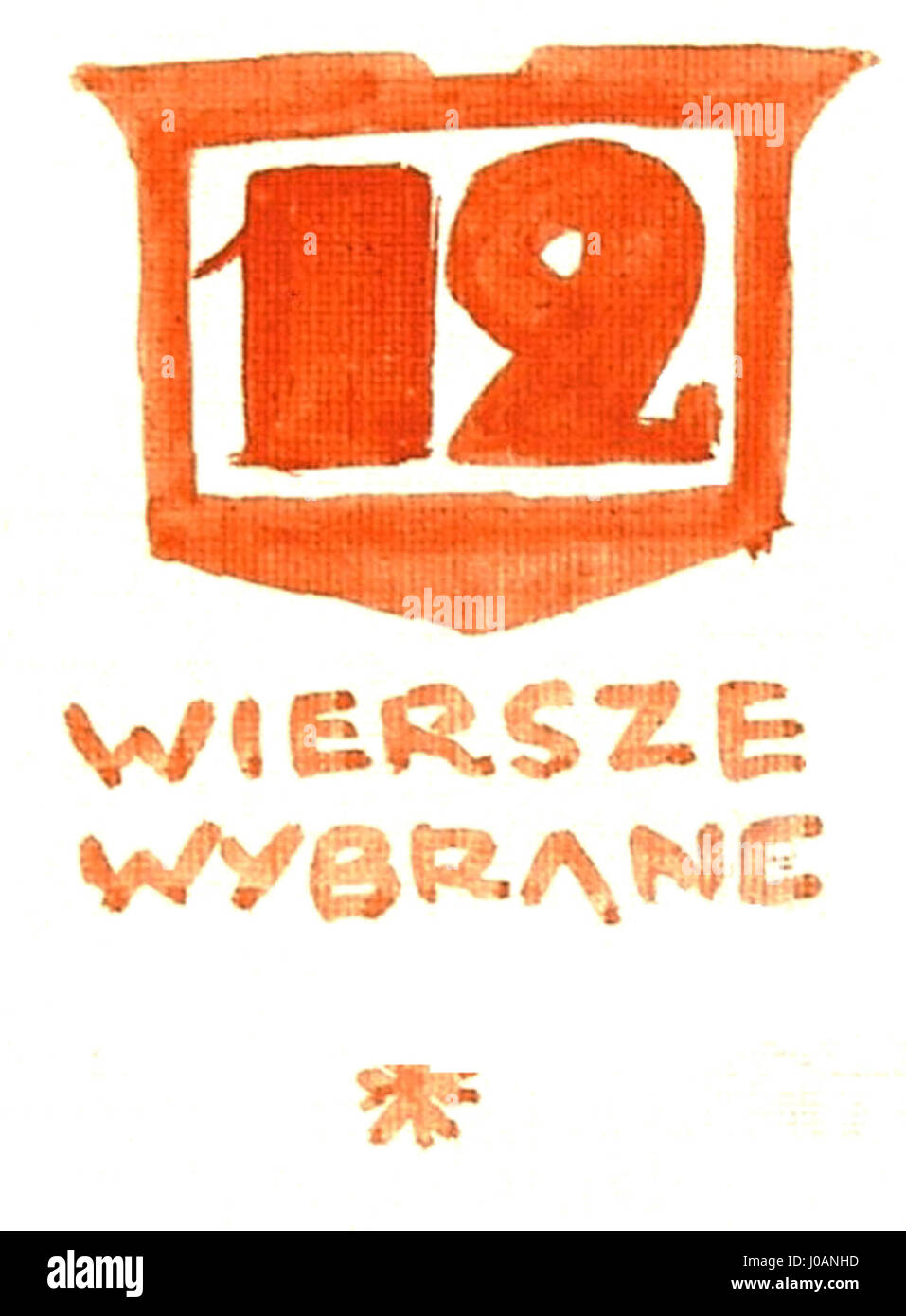 Una raccolta di poesie selezionate dal poeta polacco Krzysztof Kamil Baczynski, una figura di spicco nella letteratura polacca della seconda guerra mondiale. Foto Stock