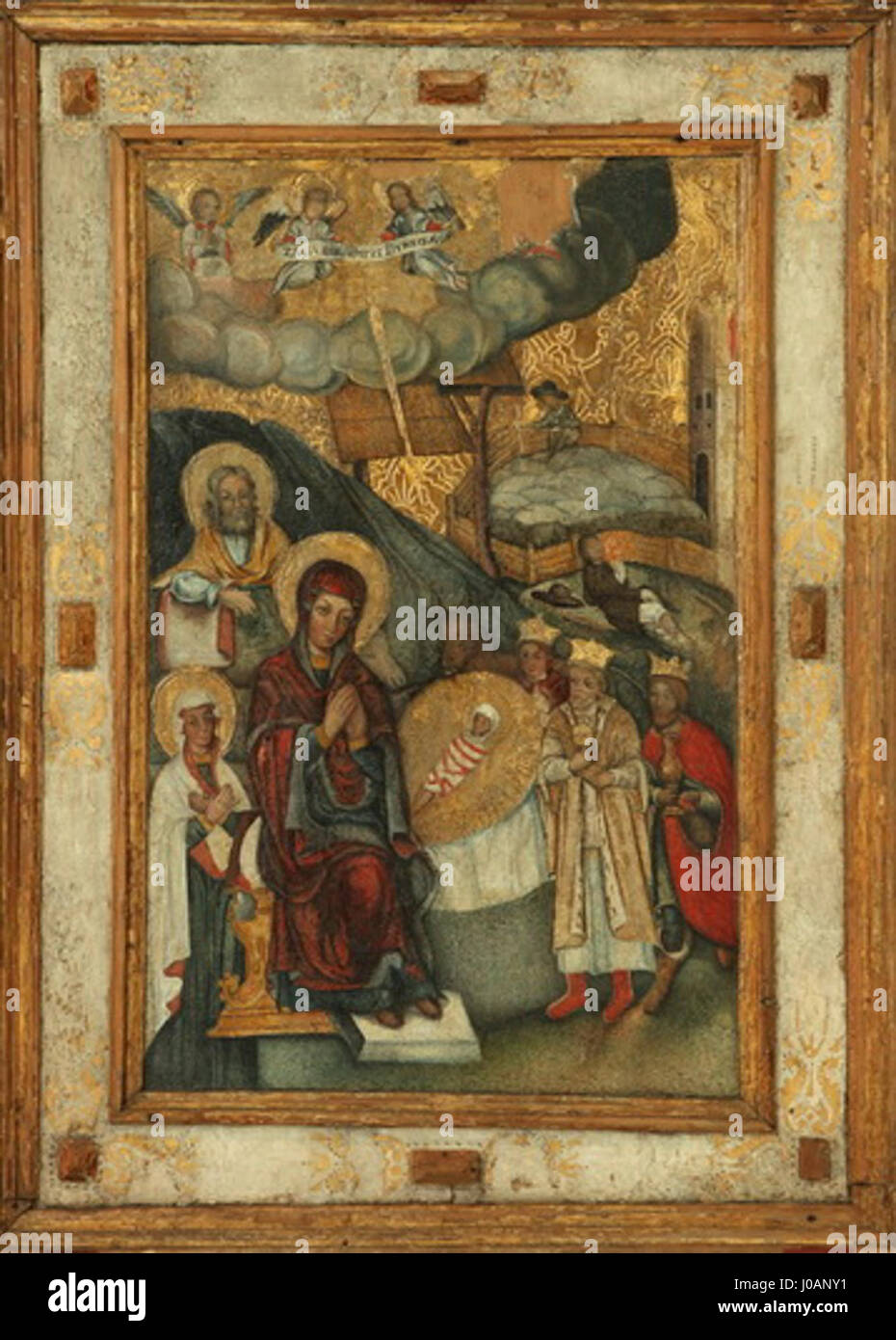 Il dipinto "Dmitry Donskoy" del XIV secolo rappresenta il principe russo noto per la sua leadership nella battaglia di Kulikovo. Sottolinea il suo significato nella storia russa e il suo ruolo nella difesa della Russia dalle invasioni mongole. Foto Stock