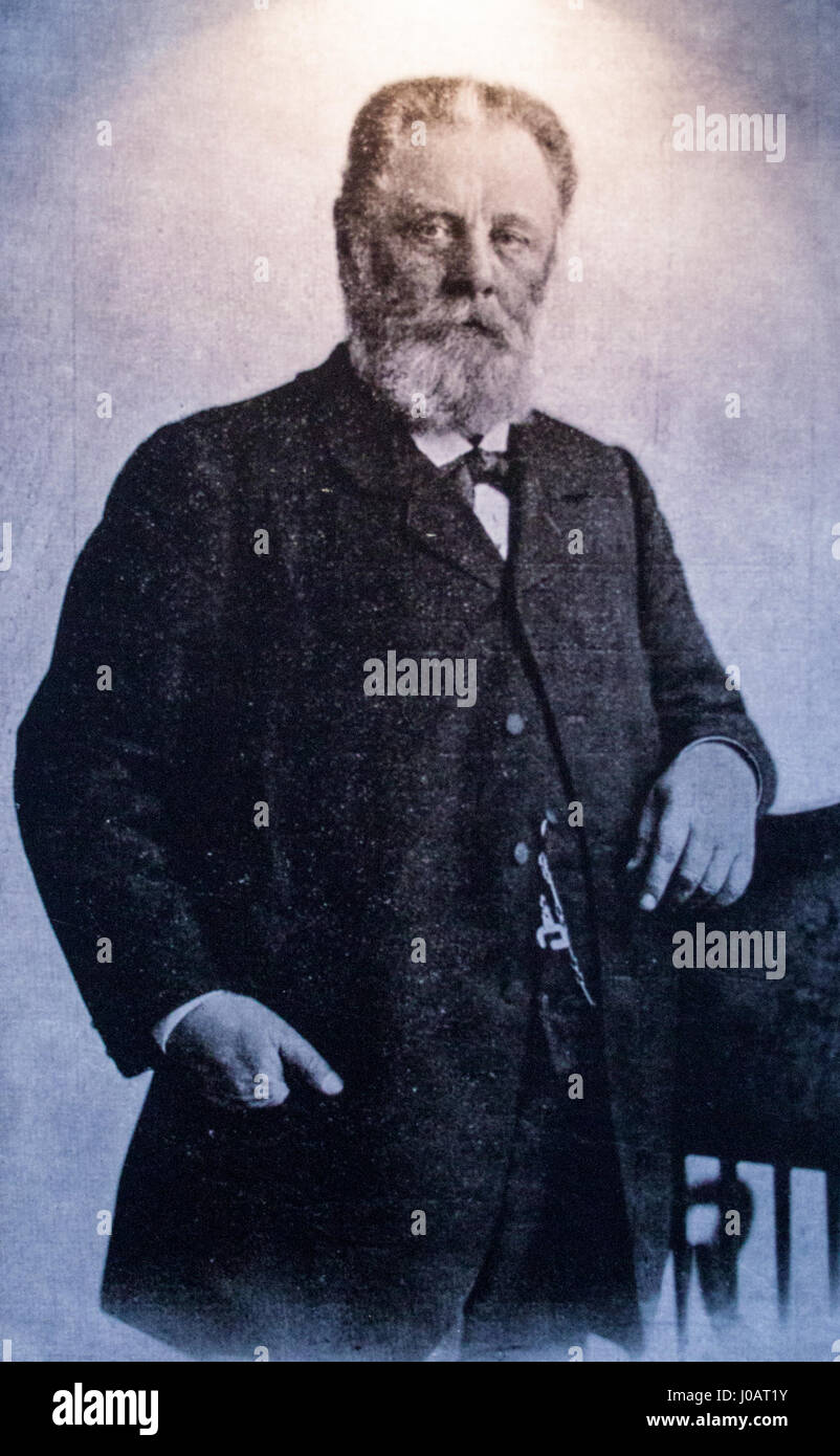 András Mechwart intorno 1890 Foto Stock