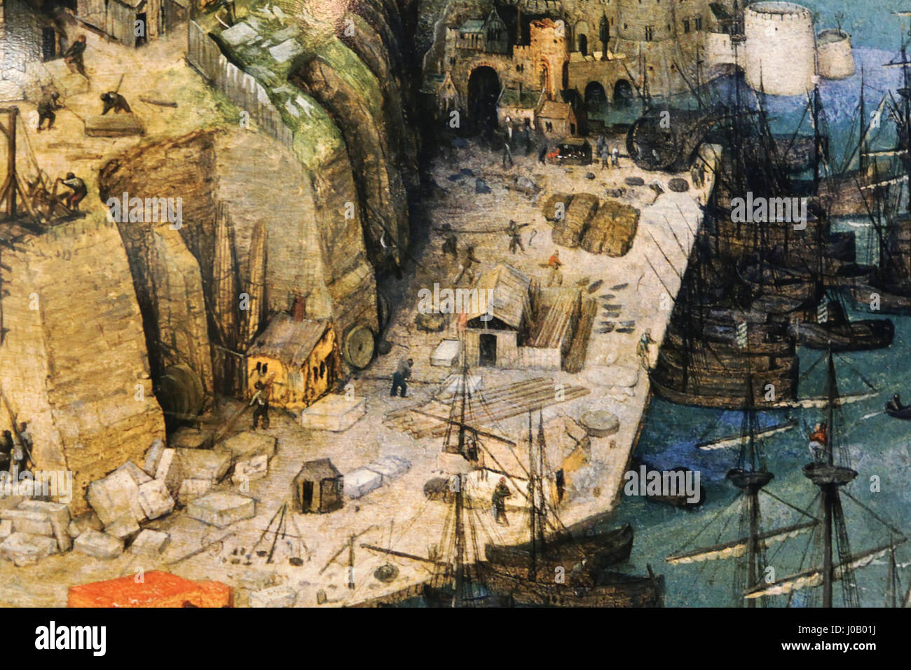 Il Gasometer di Oberhausen presenta un'installazione intitolata "Der schöne Schein", con un'interpretazione di "la Torre di Babele" di Bruegel. Il pezzo offre un riflesso moderno del dipinto iconico, mescolando arte storica e contemporanea. Foto Stock