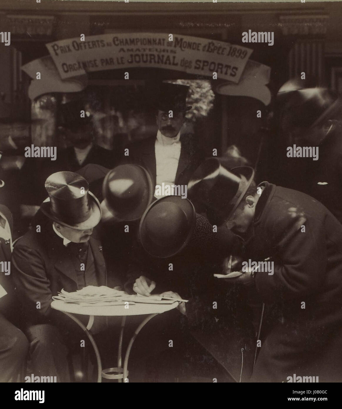 Giuria du championnat du monde d'spada 1899 (Parigi) Foto Stock