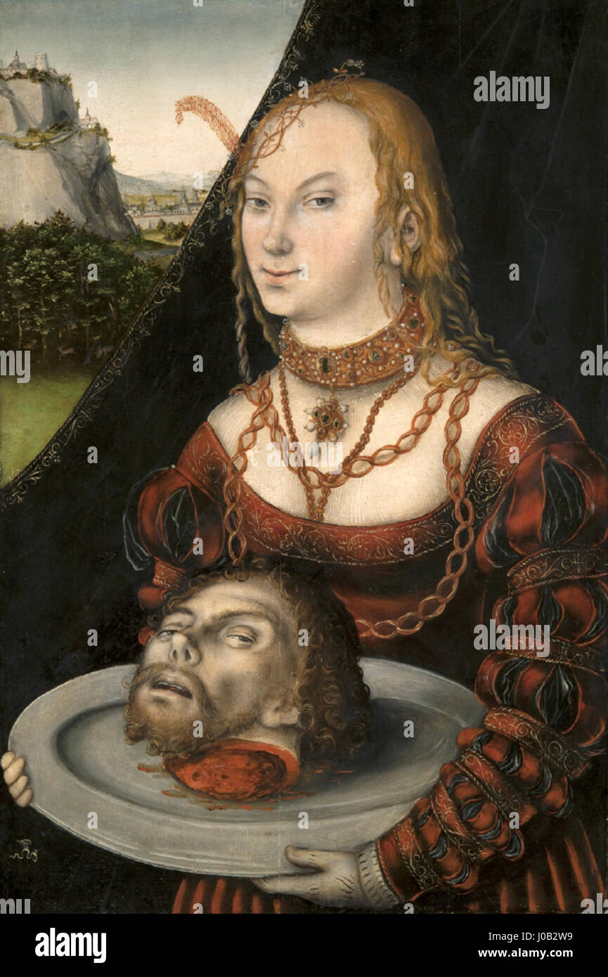 Lucas Cranach II - Salomè (Göteborgs Konstmuseum) Foto Stock